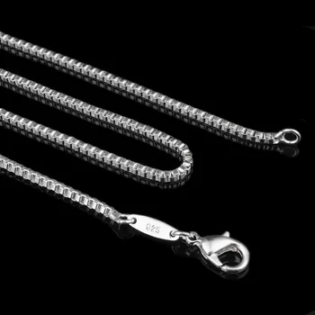 

100pcs/lot Italy Box Chain Necklace, 2 mm *16~24 inch Bright Silver Color Factory Wholesale Price AAA+ Quality