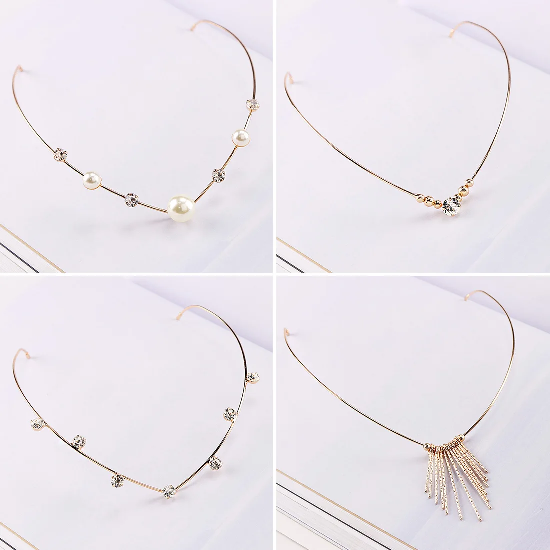 Korean Flower Bride Hair Accessories Alloy Crystal Festival Party Headwear Wedding Rhinestone Crowns