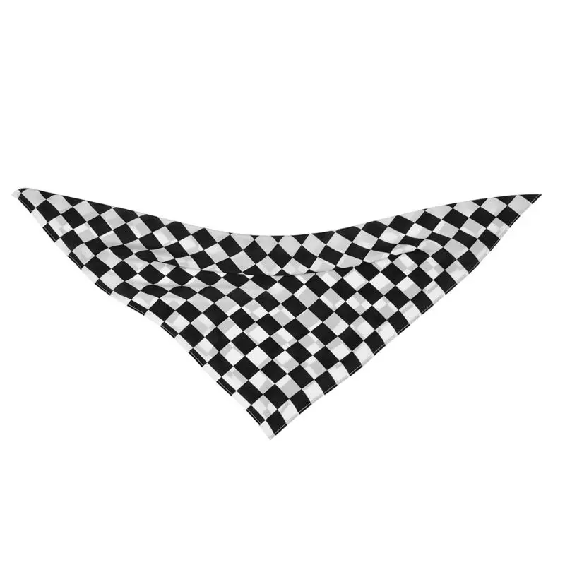 55x55 см белый черный клетчатый флаг гоночная бандана Унисекс Многофункциональный квадратный ободок Мотоцикл Спорт на открытом воздухе повязка на голову браслет