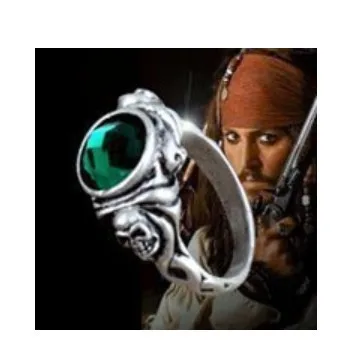 

free shipping Pirates of the Caribbean Europe Personalized Ring of Death Captain Jack Sparrow Skull Ring Ring Wholesale