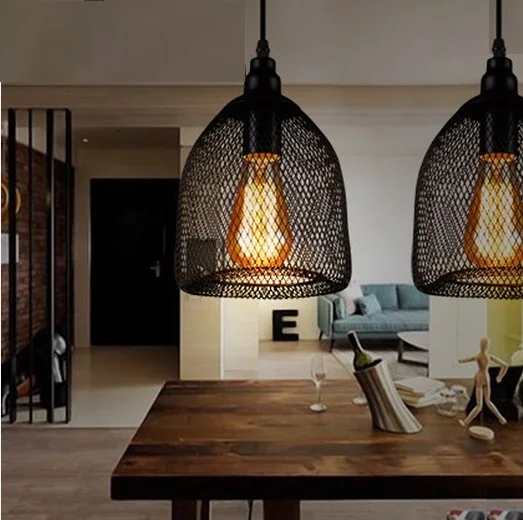 Edison Loft Style Wire Mesh Droplight Explosion Proof Vintage Edison Loft Style Wire Mesh Droplight Explosion Proof Vintage Pendant Light Fixtures For Dining Room Hanging Lamp Home Lighting In Lights From