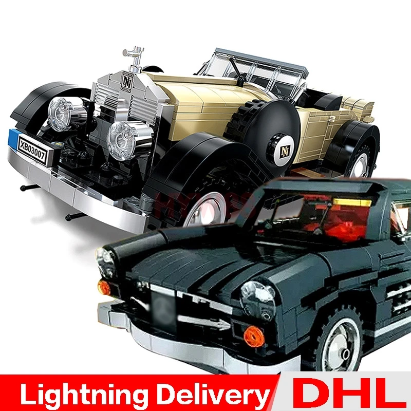 

XingBao 03010 The Photpong Car + XingBao 03007 Rolls-Royce Noble Building Blocks Bricks lepining Toys Model DIY Gift Clone LP