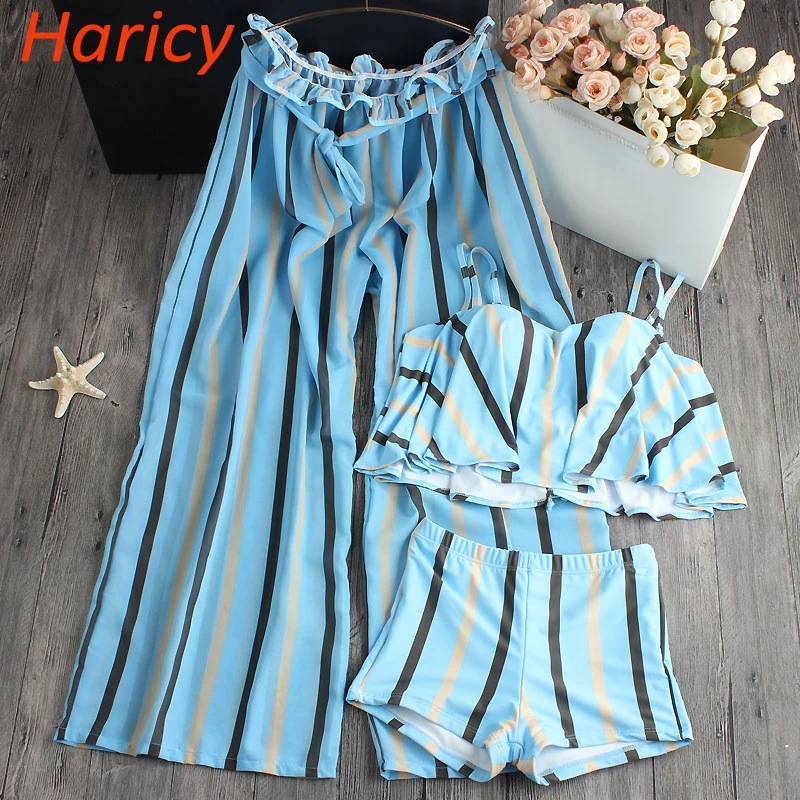 

Striped Bikini Women Dress Bandage Swimsuit Sexy Push Up 2018 Summer Hollow Out Bikini Set Bathing Suit Beach Swim Wear