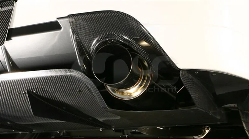 2006-2007 Mitsubishi Lancer Evolution 9  JDM Rear Bumper Varis Style Exhaust Heatshield CF (6)
