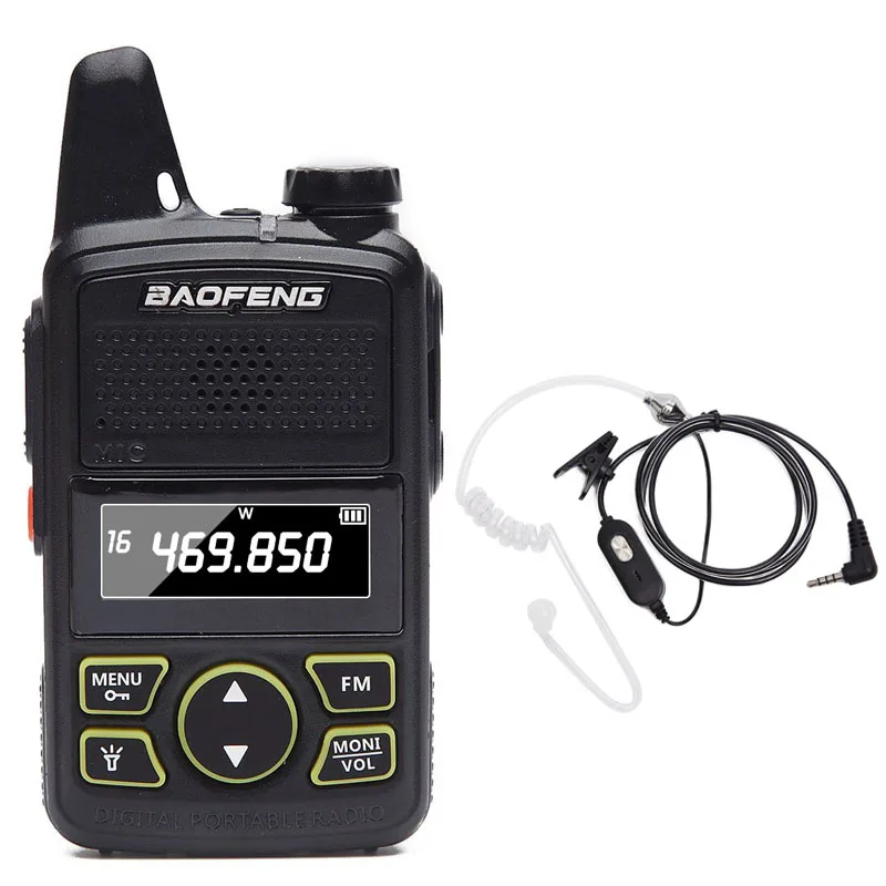 BAOFENG BF T1 мини двухстороннее радио UHF 400 470 МГц 20CH BFT1 портативная рация Ham Радио +