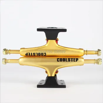 

free shipping skateboard truck coolstep 5.0 inch rich golden
