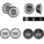 1 Pair 4.5 4 1/2 pollici A LED Moto Chrome Nebbia Nera Che Passa Luce per Jeep Harley Davidson Classico FLHR Road re