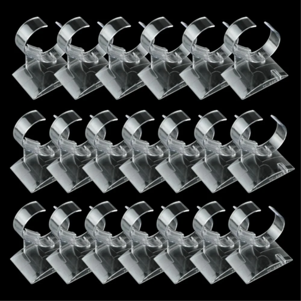 

20PCS/lot Transparent Plastic Wrist Watch Display Holder Rack Store Shop Show Stands Wholesale