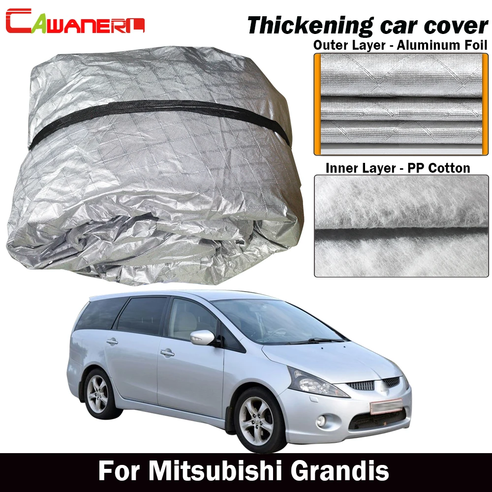 Cawanerl для Mitsubishi Grandis толстый Хлопковый чехол автомобиля защита от УФ лучей солнца