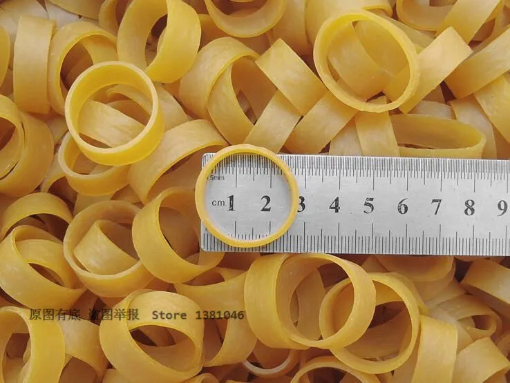 25mm Small Heavy Duty Wide Brown Elastic Rubber Band For Industrial