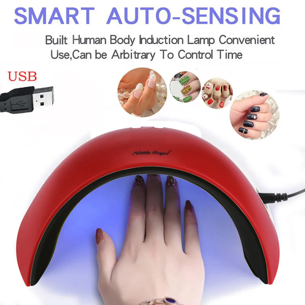 

New Pro UV/LED Nail Lamp 27W USB Nail Gel Curing Lamp Light Nail Gel Polish Dryer Intelligence Nail Art Machine Free Shipping