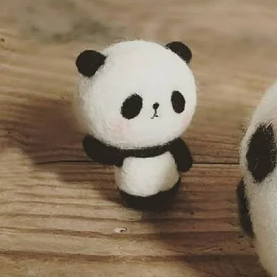 Наборы для войлока из шерсти DIY Материал сумка креативный панда Шерсть Войлок ручной работы игрушка украшение войлочные животные для начинающих и взрослых - Цвет: 1