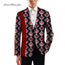 Coutume Мужской Блейзер Африканский воск печать Дашики мужская одежда свадебное платье костюм Блейзер Куртка Топы пальто формальная куртка Wyn759