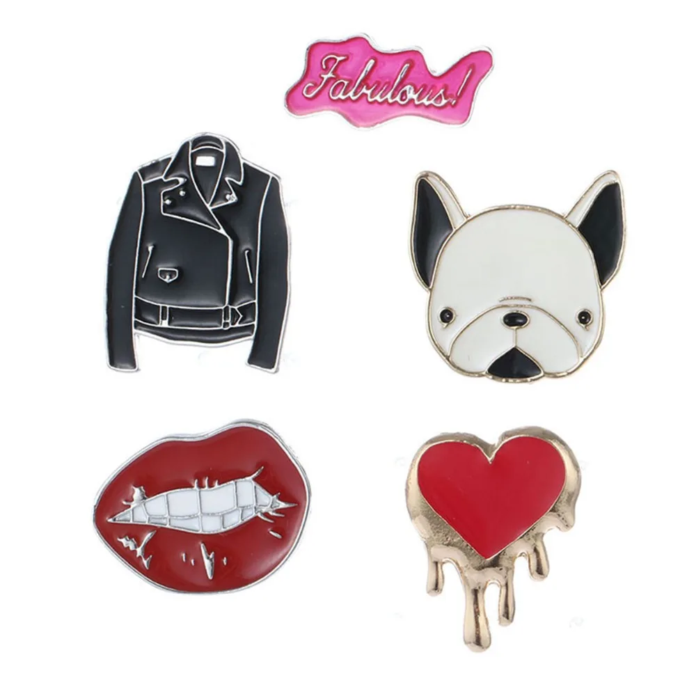 Летняя эмалированная Брошь для женщин 5 шт./компл. аксессуары одежды