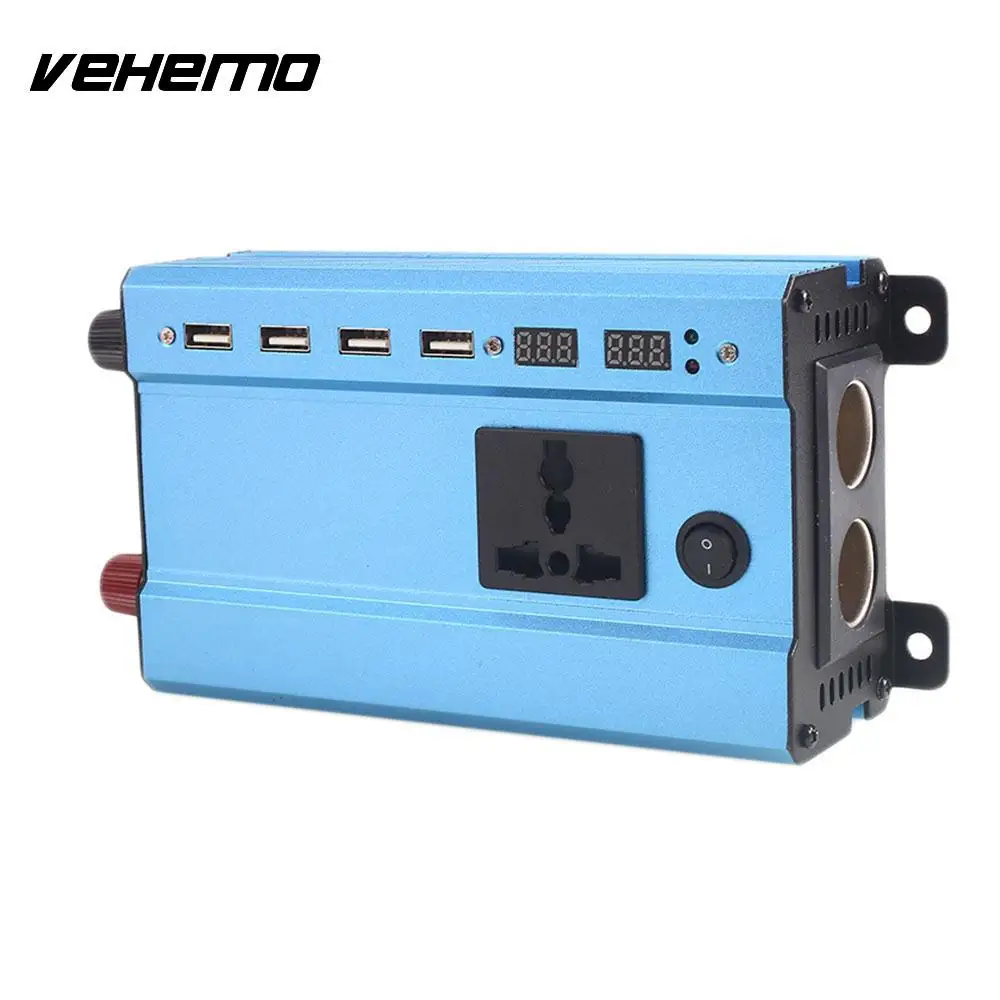 

Vehemo 600W Peak Auto Inverter LED Car Inverter Outdoor Solar Power Inverter for Charger Vehicle Adapter for Powers