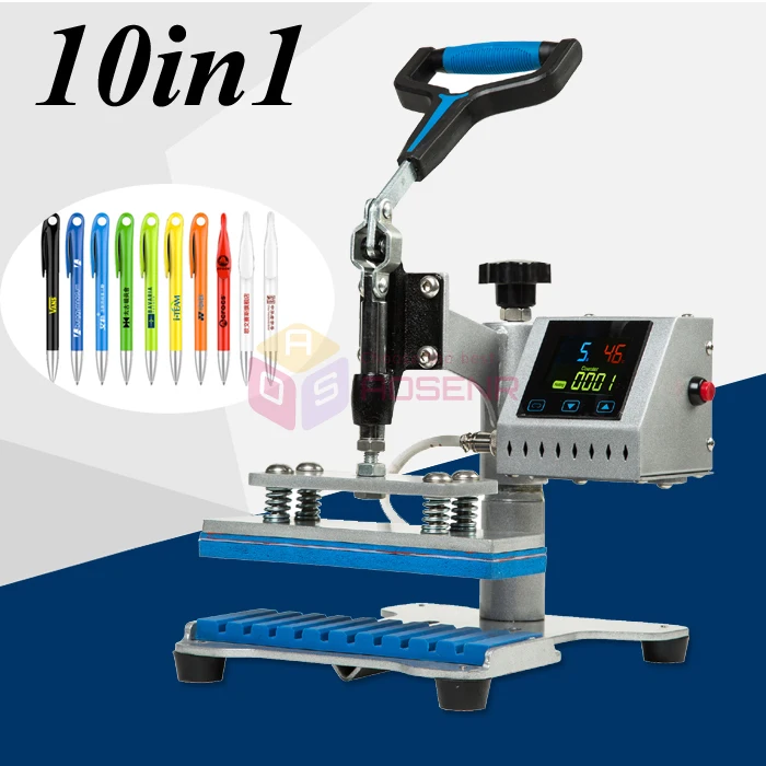

10 in 1 Pen Press Machine Pen Printing Machine Heat Press Machine Pen DIY Transfer Printing 110V/220V
