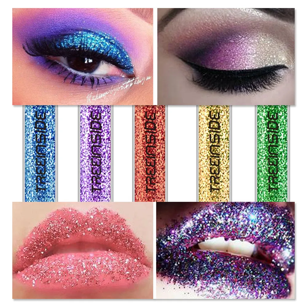 Metallic Shiny Smoky Eyes Eyeshadow Waterproof Glitter Liquid Eyeliner