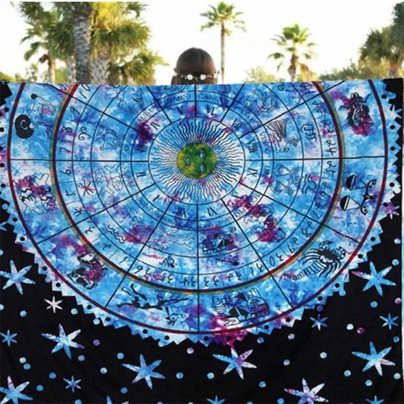 

Tapestry Wall Hanging Polyester Indian Mandala Pattern Blanket Home Decoration Yoga Multifunction Mat