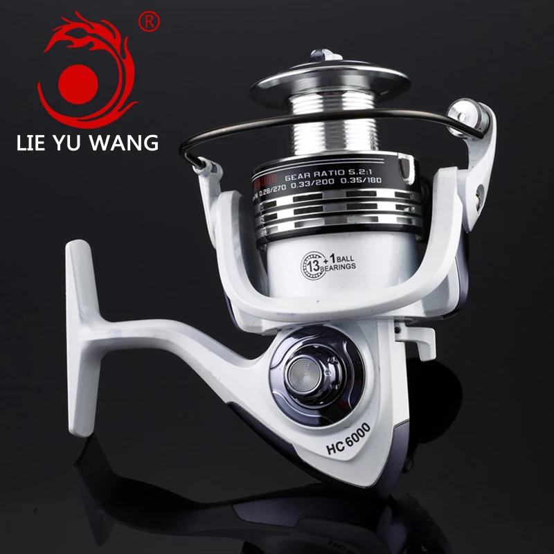 

LIEYUWANG Fishing Reel Spinning Fishing Reel HC 13+1BB Gear Ratio 5.2:1 Saltwater Winter Carp Reel Molinete Wheel For Fishing