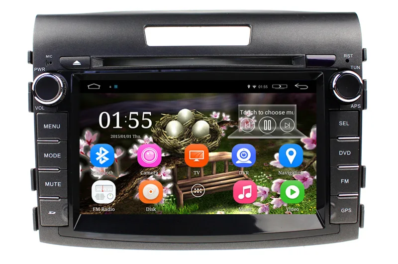 1024*600 7 дюймов четырехъядерный Android 1 автомобильное радио стерео для Honda CRV 2012