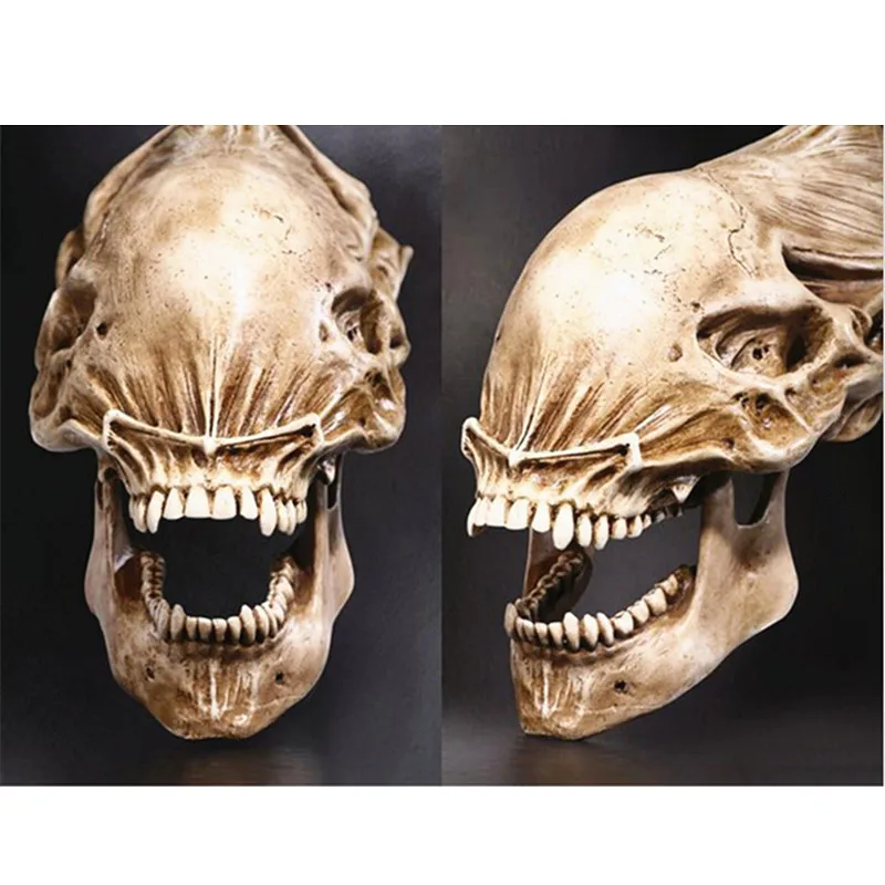 Ремесла AVP Predator VS Alien 20*50 см большая статуя из смолы череп скелетная фигура