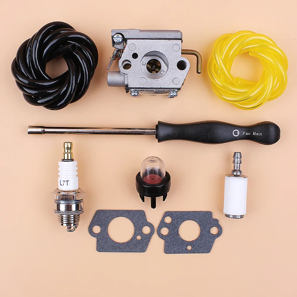 

Carburetor Carb Repair Kit for Walbro WT-827 WT827 Carburetor Ryobi Ryan Zama C1U-P10A C1U-P14A WT-454 WT-539 105R 132R Trimmer