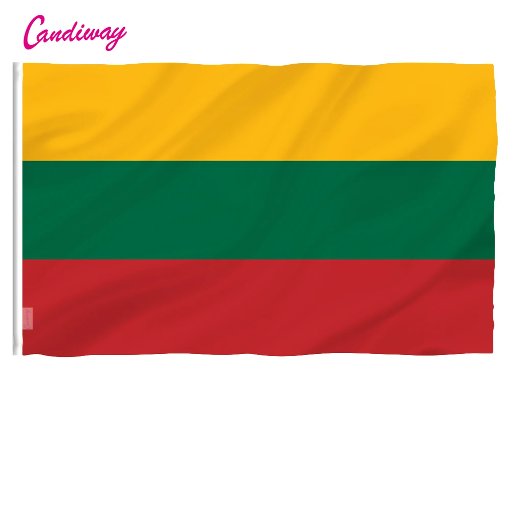 Литовские флаги 3x 5 футов/90*150 см Висячие Литвы баннеры для