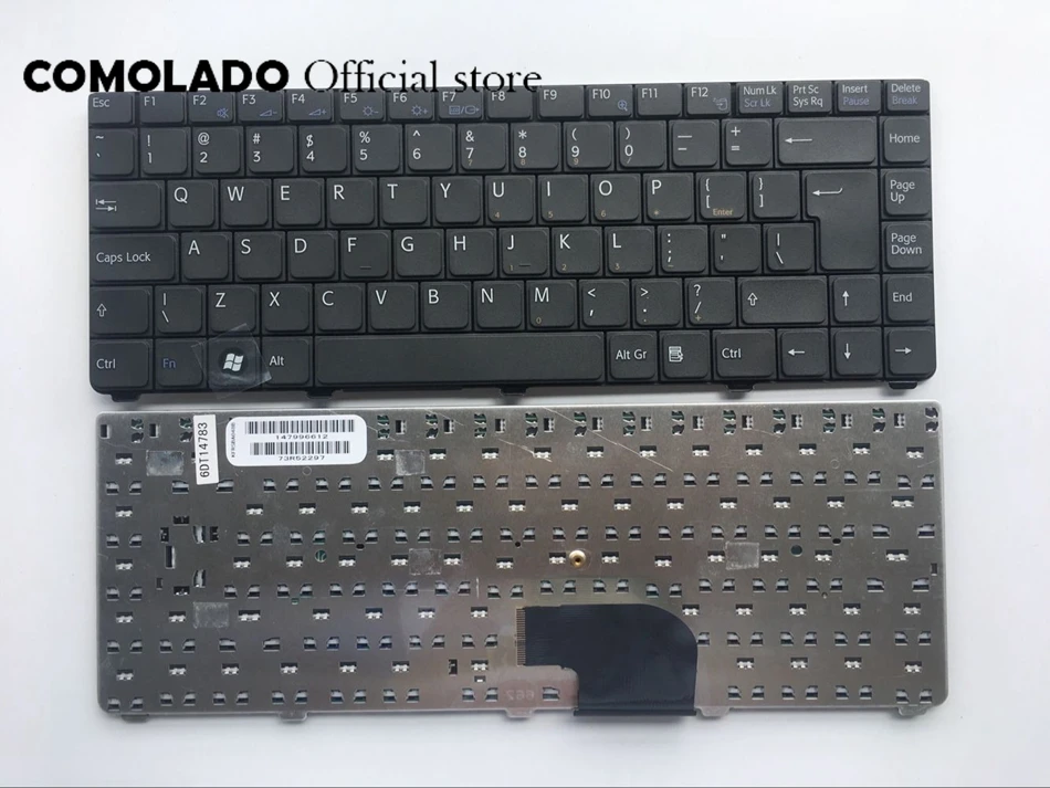 UI Keyboard For SONY VAIO VGN-C Black Laptop Keyboard UI Layout