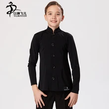 Children’s Chinese tunic suit Latin dance performance Coat/Boys Latin Waltz Tango Tap Ballroom Dance