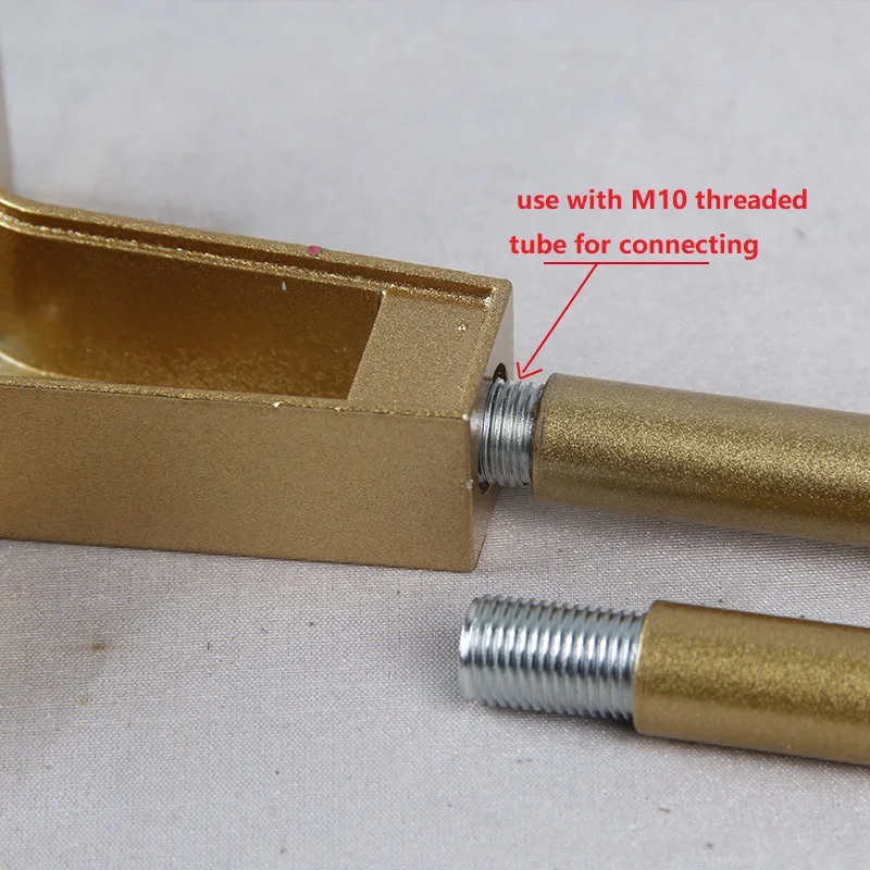 Золото/Черный OD11.5mm M10 conecting полые трубки аксессуары для освещения оба конца имеет M10 внутренняя резьба