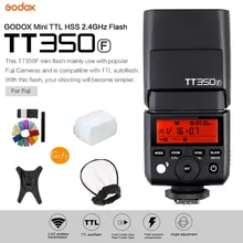 Godox Мини Вспышка TT350F ttl 2,4G Беспроводная Высокоскоростная синхронизация 1/8000s GN36 вспышка для камеры Fuji Fujifilm цифровая камера