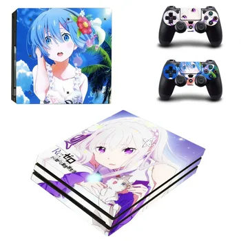 

RE Life in A Different World From Zero PS4 Pro Skin Sticker Decal for PlayStation 4 Console and 2 Controller PS4 Pro Skin Vinyl