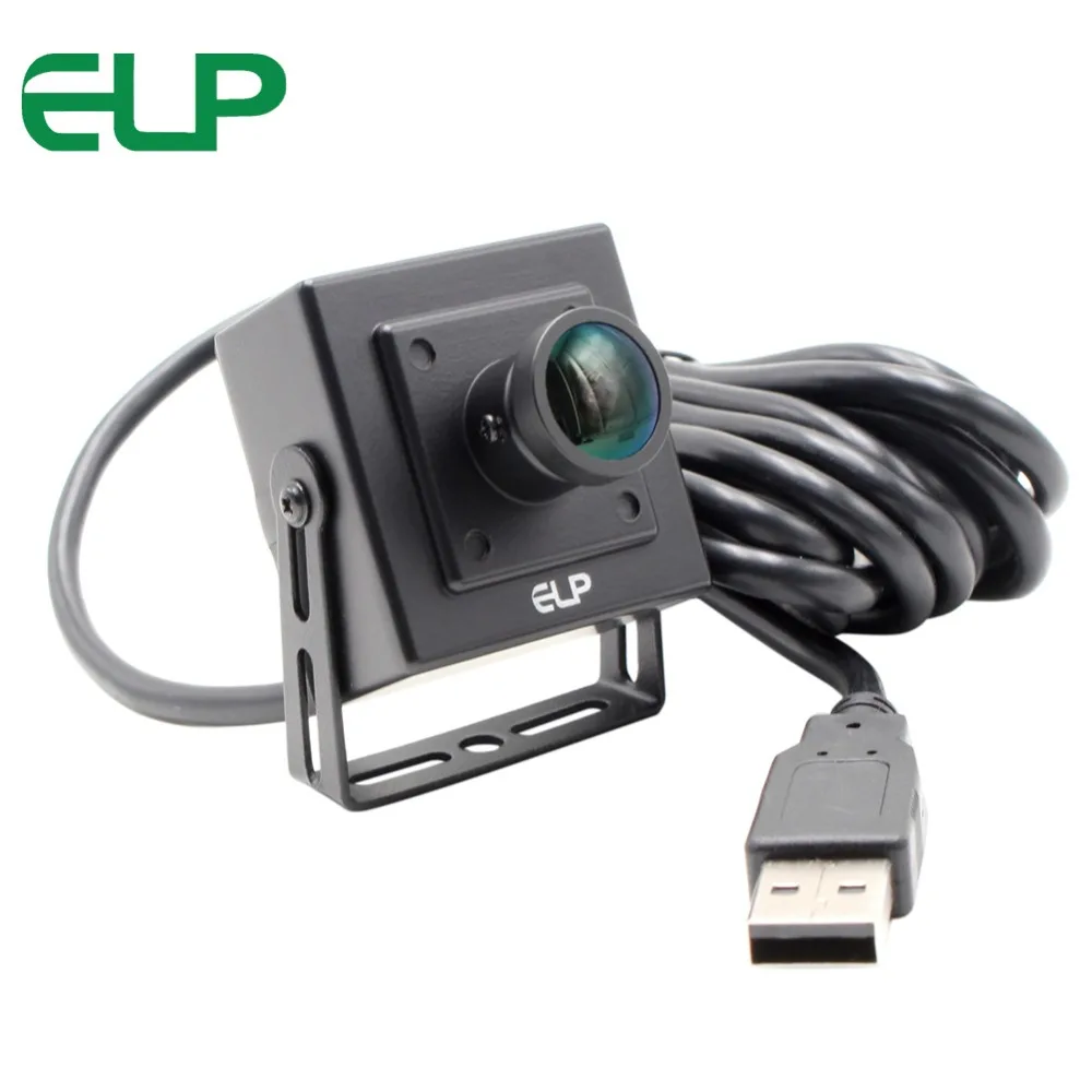 Мини камера ELP 1080P 2mp Sony IMX322 hd h.264 30fps с объективом рыбий глаз 170 градусов usb веб аудио