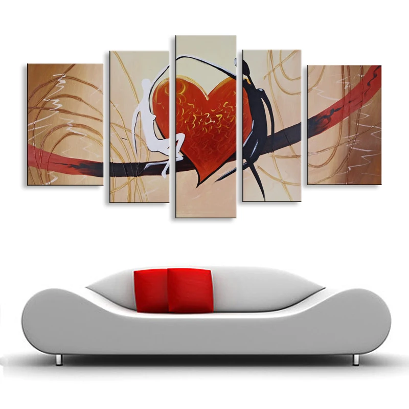 

oil painting abstract oil painting figures love the bridge living room bedroom restaurant use Decorative Painting XD5-129