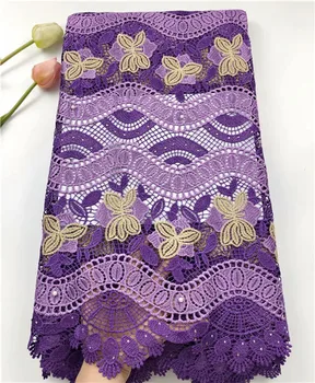 

Gorgeous water soluble material African lace fabric for dress HSW1(5yards/lot)multi color on sale