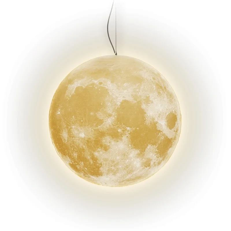 Artpad, скандинавский 3D принт, лунный подвесной светильник, шар, современный простой светильник для гостиной, спальни, столовой, Домашний Светильник ing