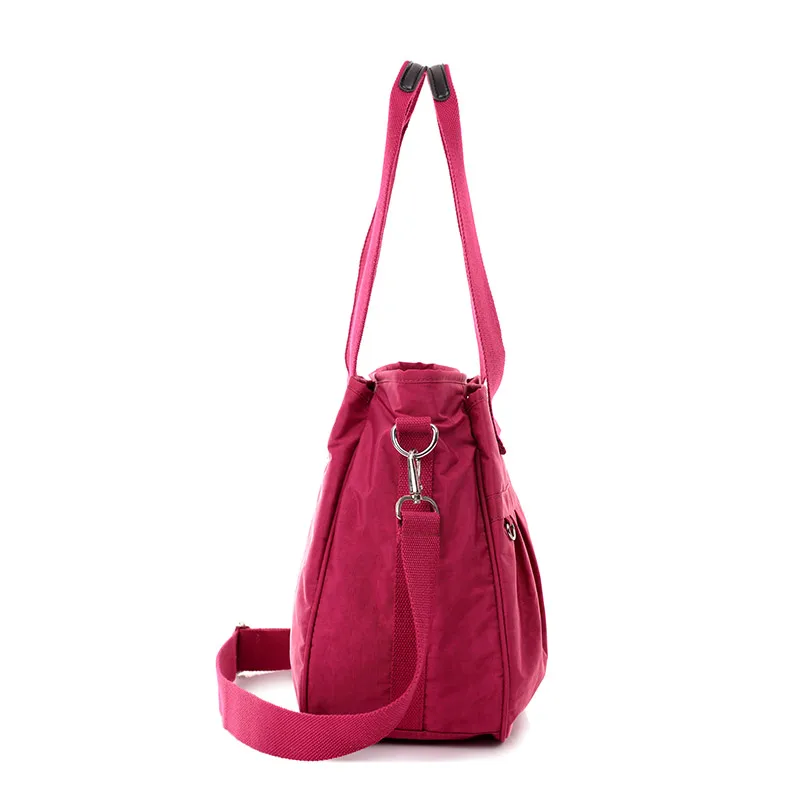 حقيبة كبيرة النساء النايلون للماء حقيبة تسوق سفر السيدات حقائب اليد Crossbody حقيبة للنساء الإناث حقائب كتف Bolsas الأنثوية W675