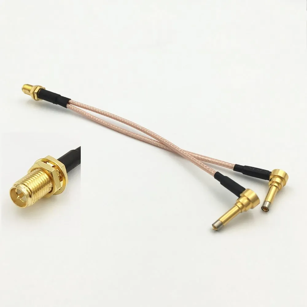 1 шт. розетка SMA / RP типа Y двойная 2 IP 9 MS156 фоторозетка RG316 15 см 30 см|Соединители| |