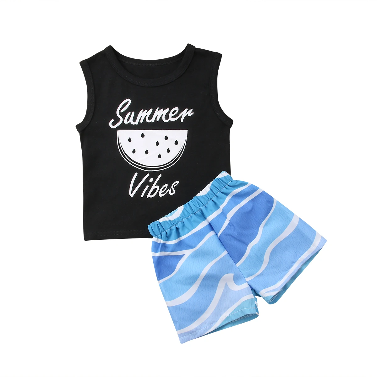 

Newborn Baby Boy Clothing Tops Vest Beach Shorts Cotton 2pcs Casual Clothes Outfits Summer Baby Boys 0-5T
