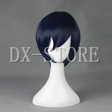 Prison School Kiyoshi Fujino Short Navy Blue 30cm Cosplay Wigs |
