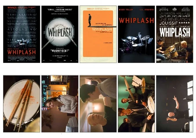 

10 pcs/lot Whiplash Movie Poster Souvenir Card Scrapbook Sticker DIY Decoration Bank Credit Bus ID Card Stickers 1134