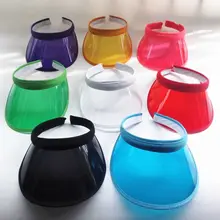 Новые ПВХ пластиковые шляпы с солнцезащитным козырьком для женщин с большими полями, яркие повседневные ветрозащитные шапки для велоспорта с защитой от ультрафиолетового излучения, солнцезащитные шапки