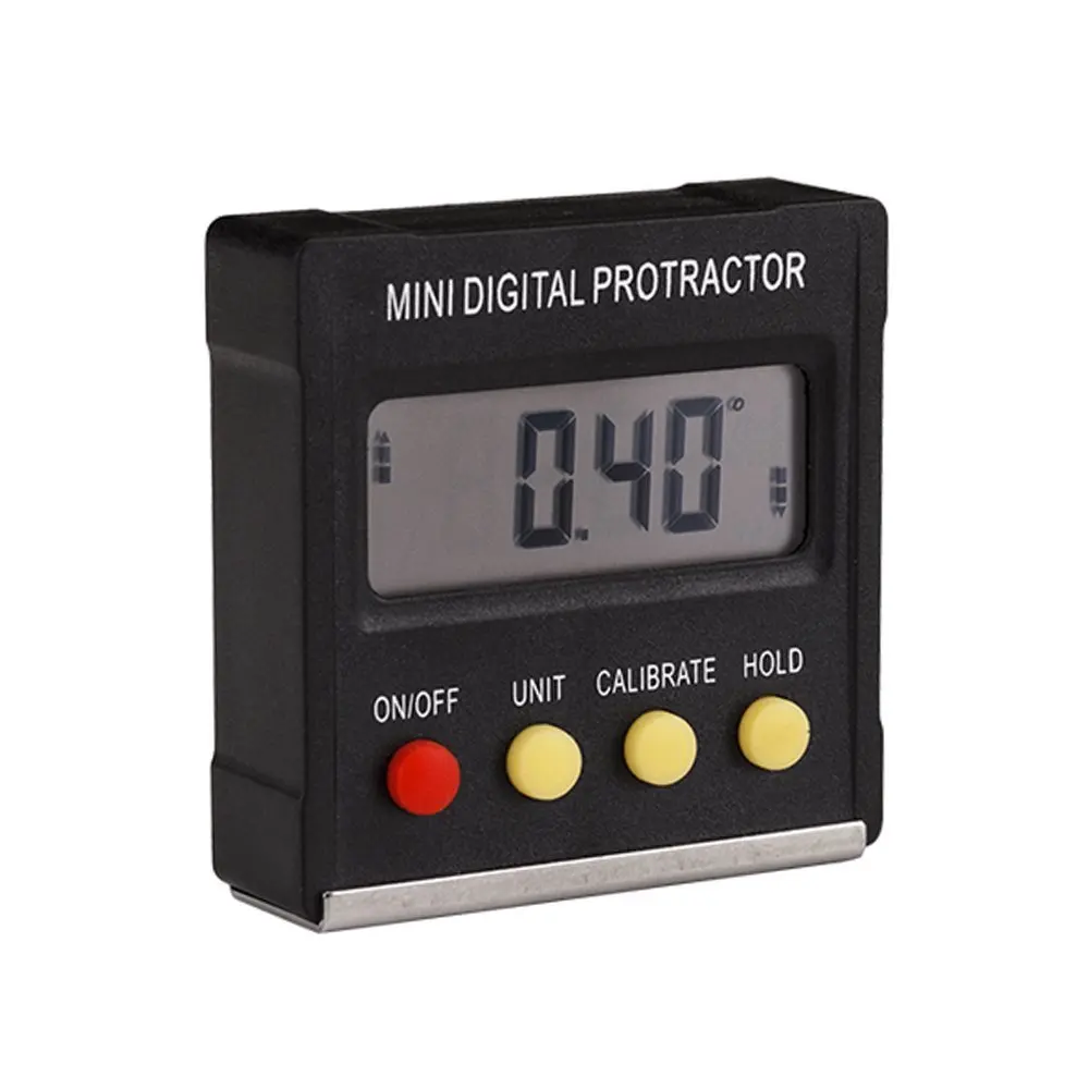 

360 Degree Mini Digital Protractor Inclinometer Electronic Level Box Magnetic Base Measuring Tools