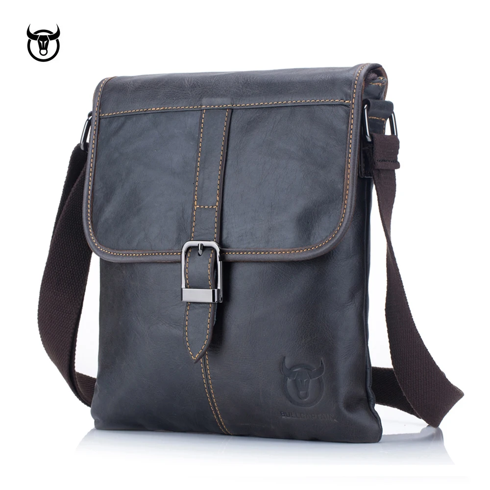 Famous brand Men's Genuine Leather shoulder bag man Messenger Bag for ...