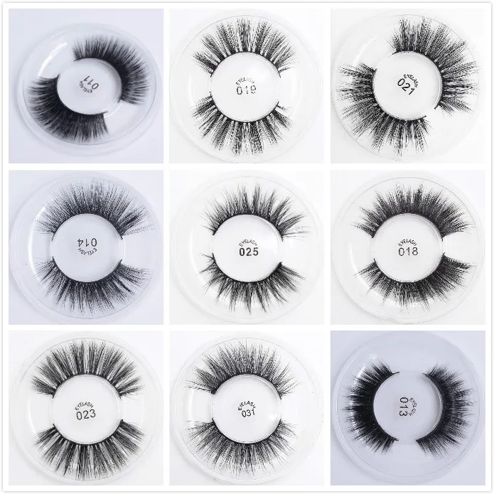 

for 20 pairs silk eyelashes without box and logo