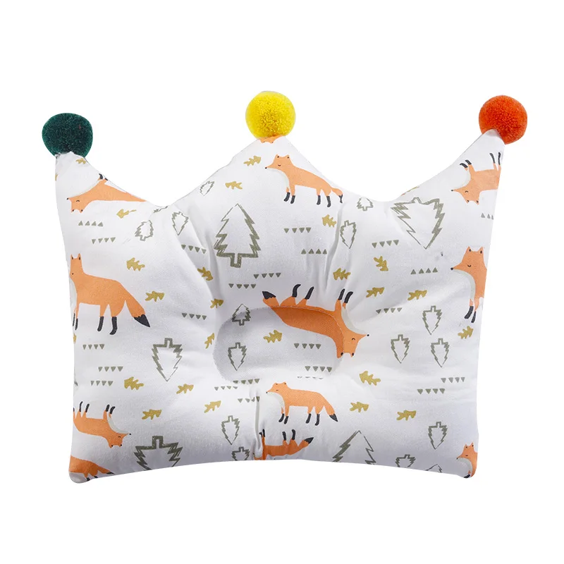 [Simfamily] Новорожденные девочки-мальчики Подушка, формирующая обновленную плоскую голову, младенцы, детская корона в горошек, подушки для постельных принадлежностей, украшения комнаты - Цвет: NO3