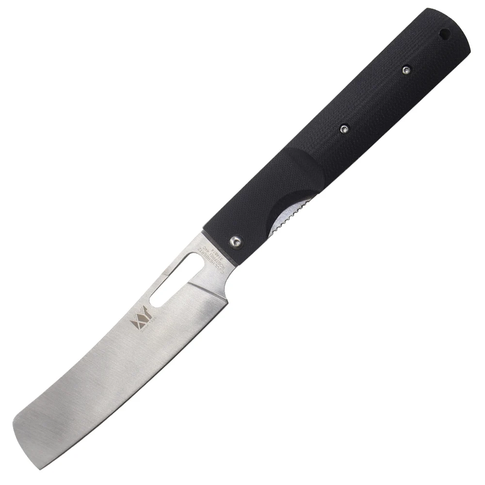 

Professional 440A Stainless Steel Folding Kitchen Knife Black G10 Handle Outdoor Camping Knife High Quality Kitchen Pocket Knife