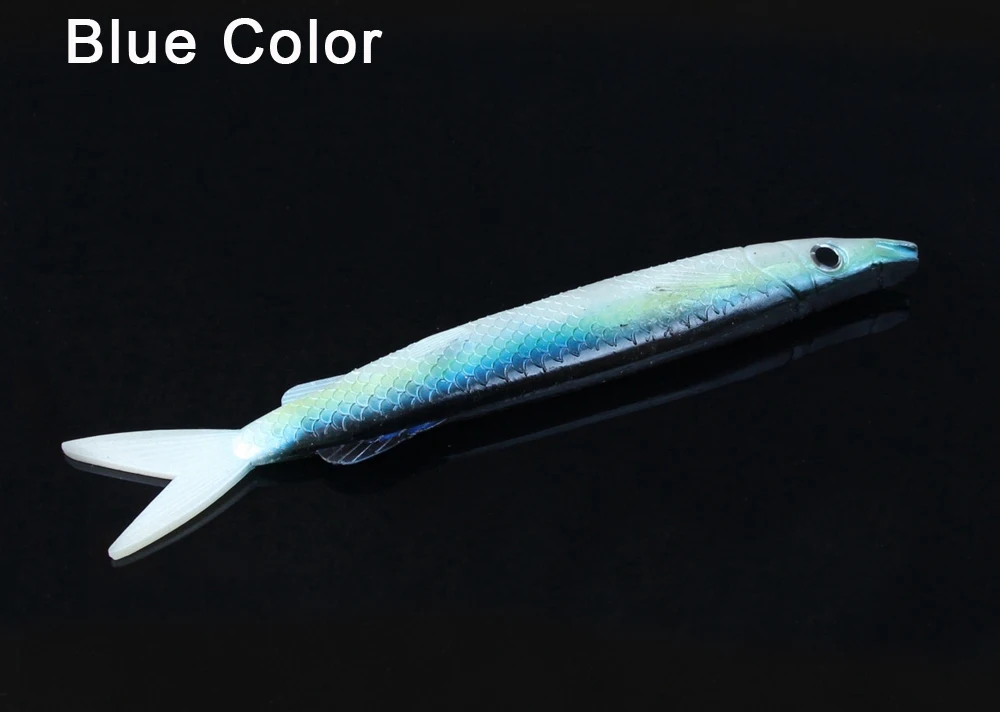 Spinpoler 1pc 22cm50g Pesca Black Back Fish Baits Bass Salt Water Soft Plastic Silicone Lures Fishing Tackle  (8)