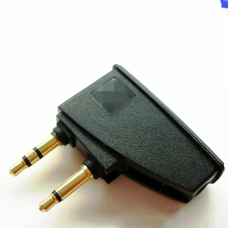 

High Quality Plane Black Foldable Adapter Plugs Change from Air Plug To 3.5MM Headphone Jack For QC15 QC2 QC3 QC20 QC25