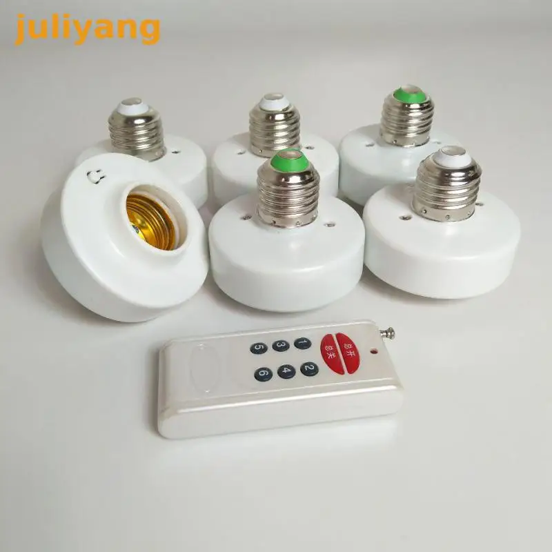 

shorter E27 Wireless Remote Control Lighting Lamp Holder Bulb Lamp Bulb Holder Socket Switch 220V for pendant lamp